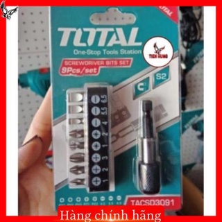 Bộ đầu tua vít 9 chi tiết total tacsd3091