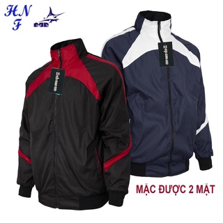 Áo khoác dù nam mặc 2 mặt phối màu chống thấm giữ ấm hanoi AKD2M1003