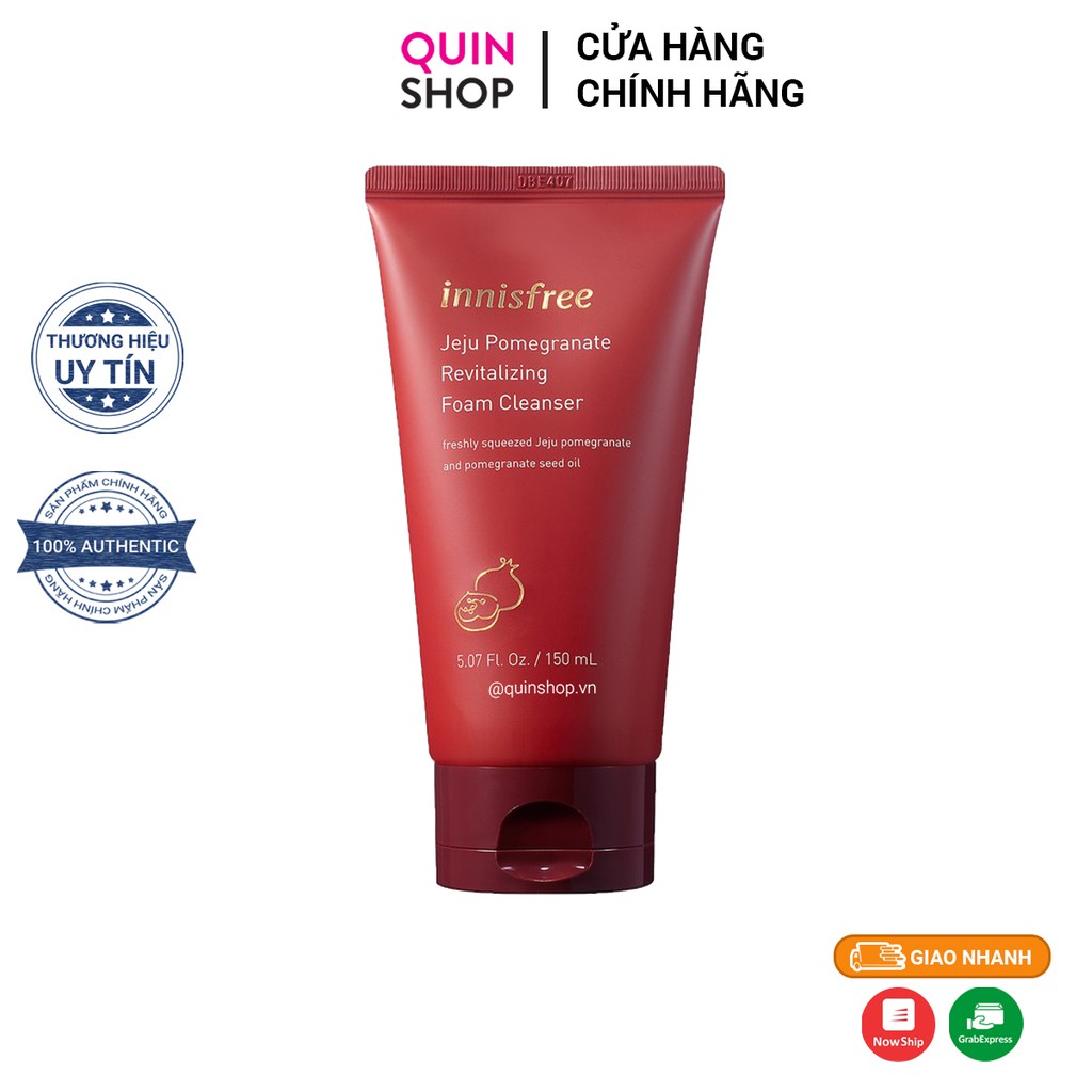 Sữa Rửa Mặt Chống Lão Hóa Innisfree Jeju Pomegranate Revitalizing Foam Cleanser