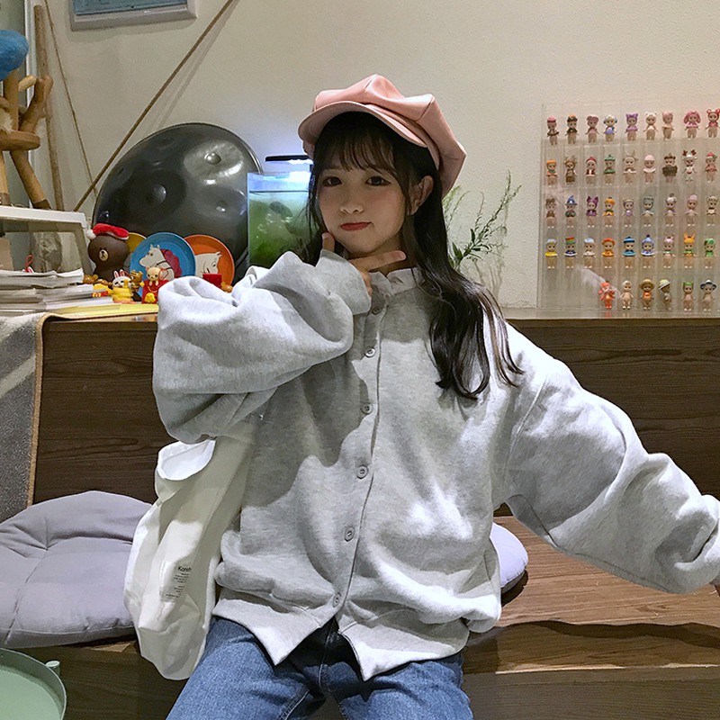 Áo khoác Cardigan tay bồng cute- Ảnh thật