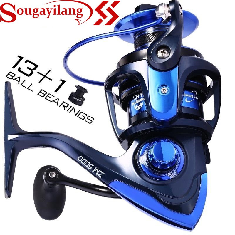 Set Guồng Quay Câu Cá + Ống Cuộn Dây Câu Sougayilang 13+1BB Cho Tay Trái + Tay Phải Cho Cá Nước Ngọt / Nước Mặn