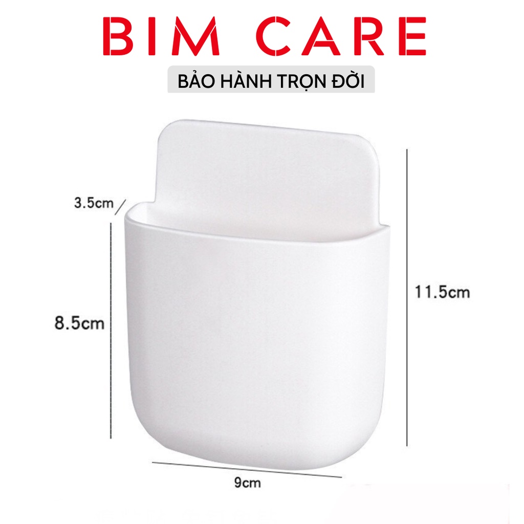Giá Đựng Điện thoại Dán Tường, Giá Đỡ Điều Khiển Từ Xa Gắn Tường Siêu Bền - BIM CARE