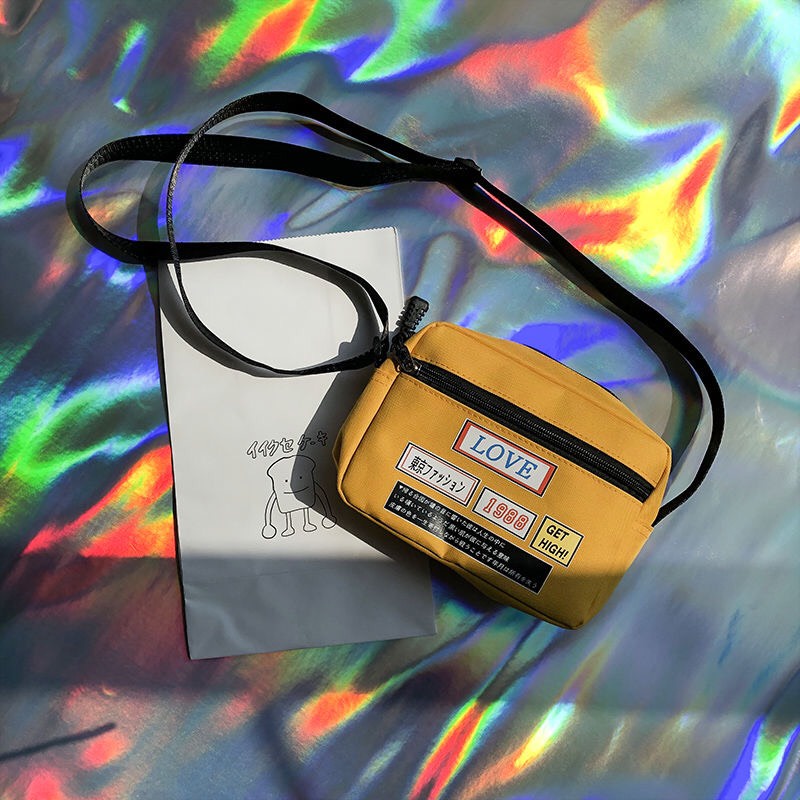 Túi đeo chữ "LOVE1988" thời trang,  túi vải xinh hàng sẵn giá hạt dẻ