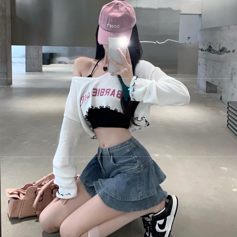 ÁO CRTOP SET 2 ÁO CHIZISHOP [ẢNH THẬT+ VIDEO] IN CHỮ DIỀN CHỈ CHIZISHOP