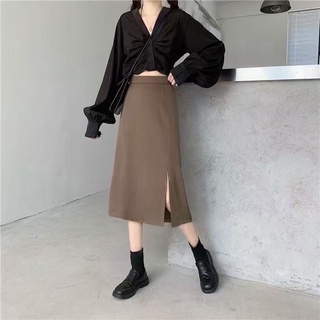 Chân váy dáng dài xẻ bên hàng mới
