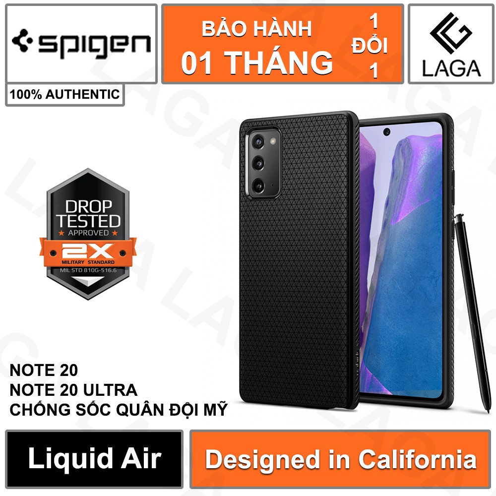 Ốp Lưng Spigen Liquid Air Samsung Galaxy Note 20 / Note 20 Ultra - Chống Sốc Chuẩn Quân Đội Mỹ