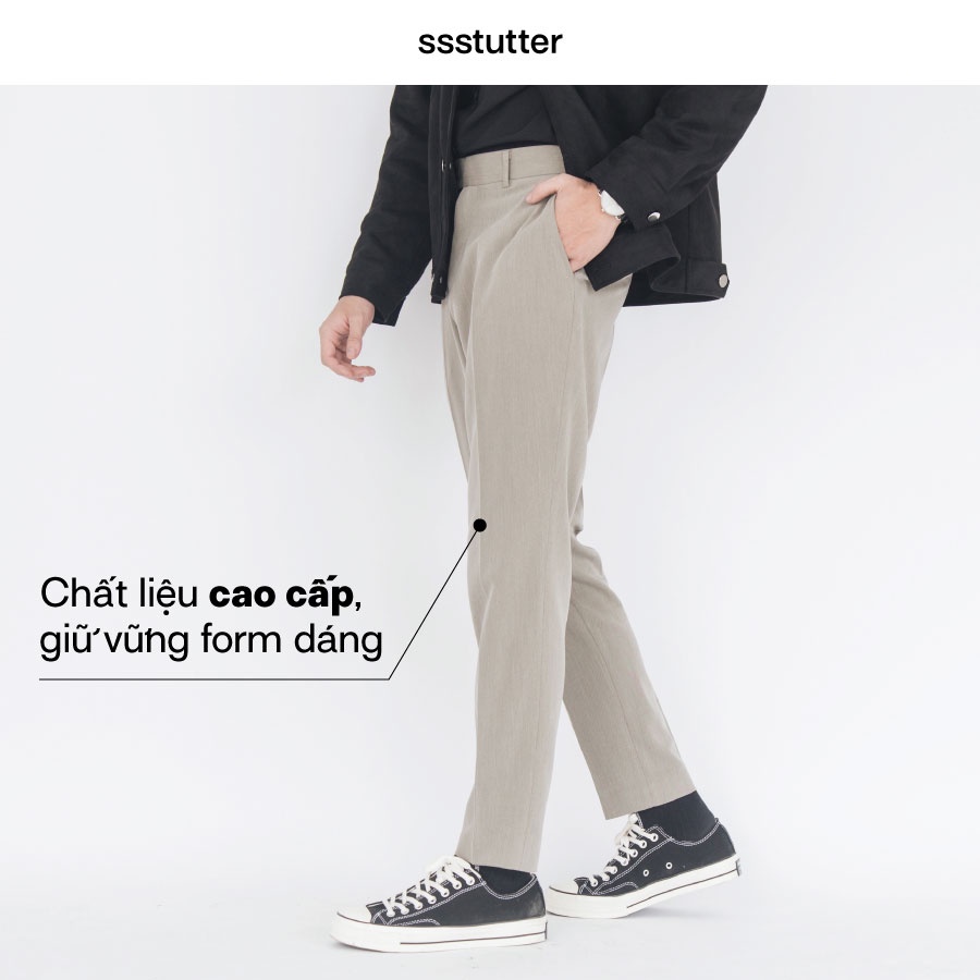 Quần âu cạp chun Nam SSSTUTTER có chun ẩn co giãn vòng bụng vải cao cấp co giãn Smart Pants