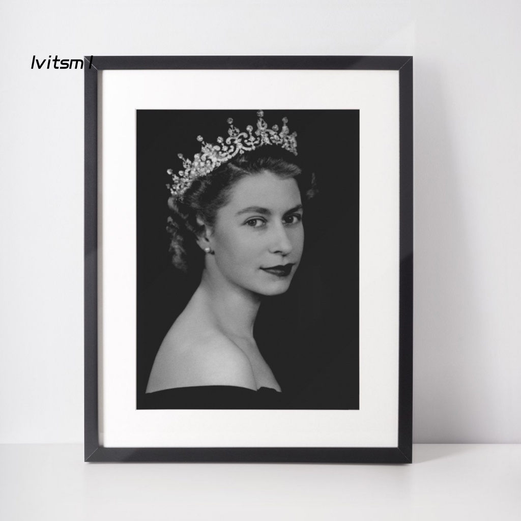 Tranh treo tường họa tiết nữ hoàng elizabeth phong cách retro - ảnh sản phẩm 2