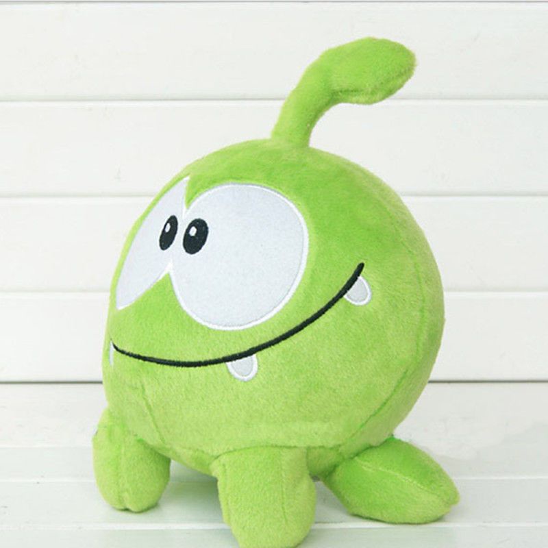 Thú nhồi bông hình quái vật Om Nom trong trò chơi Cut The Rope kích thước 8" thích hợp làm quà tặng