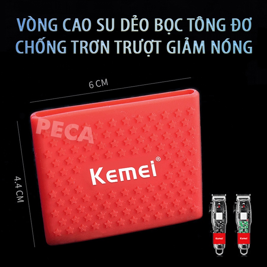 Tông đơ cắt tóc chuyên nghiệp Kemei KM-NG108 màn hình LCD công suất mạnh 5W sạc nhanh USB pin trâu 3h - chính hãng