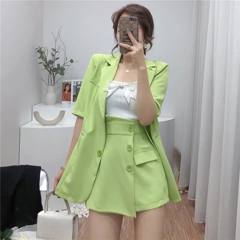 Bộ set vest  nữ trang phục công sở sang trọng