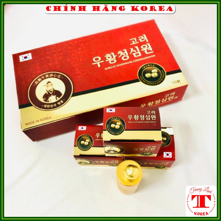 An cung ngưu hoàng thượng hạng, hộp 10 viên - Ngưu hoàng thanh tâm phòng và hỗ trợ phục hồi sau tai biến - tranglinh