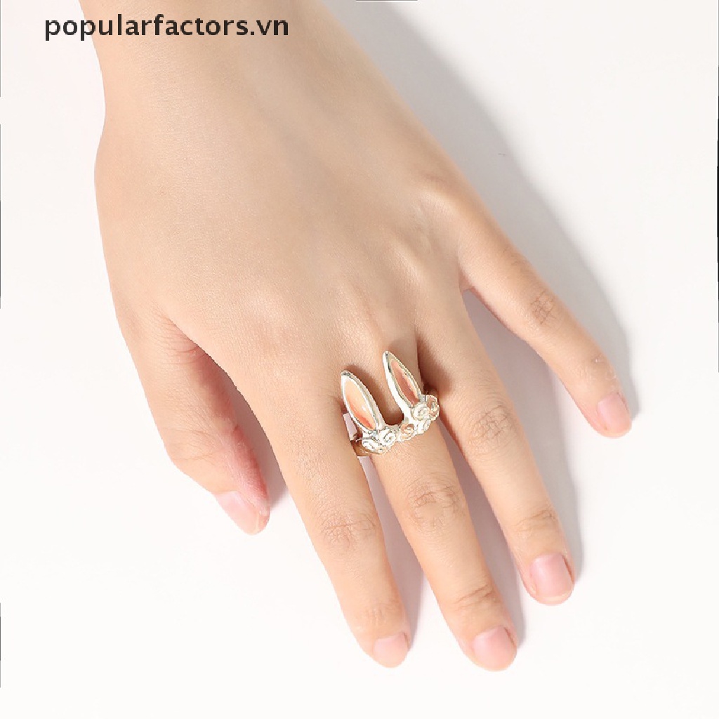 Nhẫn Hở Hình Thỏ Dễ Thương Ngọt Ngào Thích Hợp Làm Quà Cưới