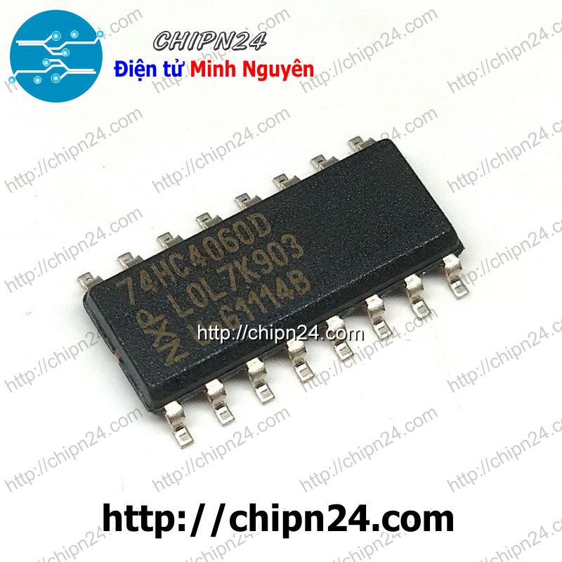 [1 CON] IC 744060 74HC4060 SOP-16 (SMD Dán) (74HC4060D 74HC 4060)