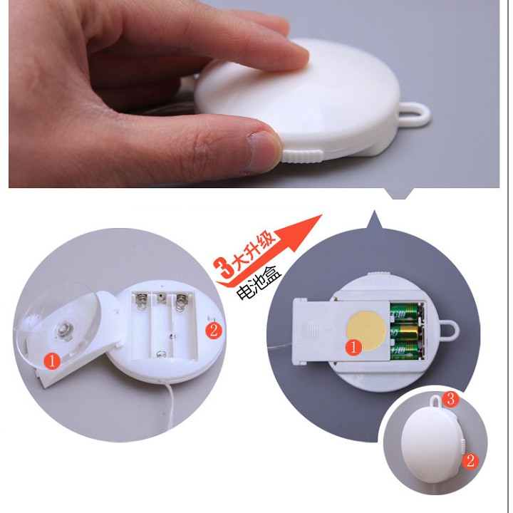 Đèn Led 3D Trang Trí Treo tường Màu Trắng