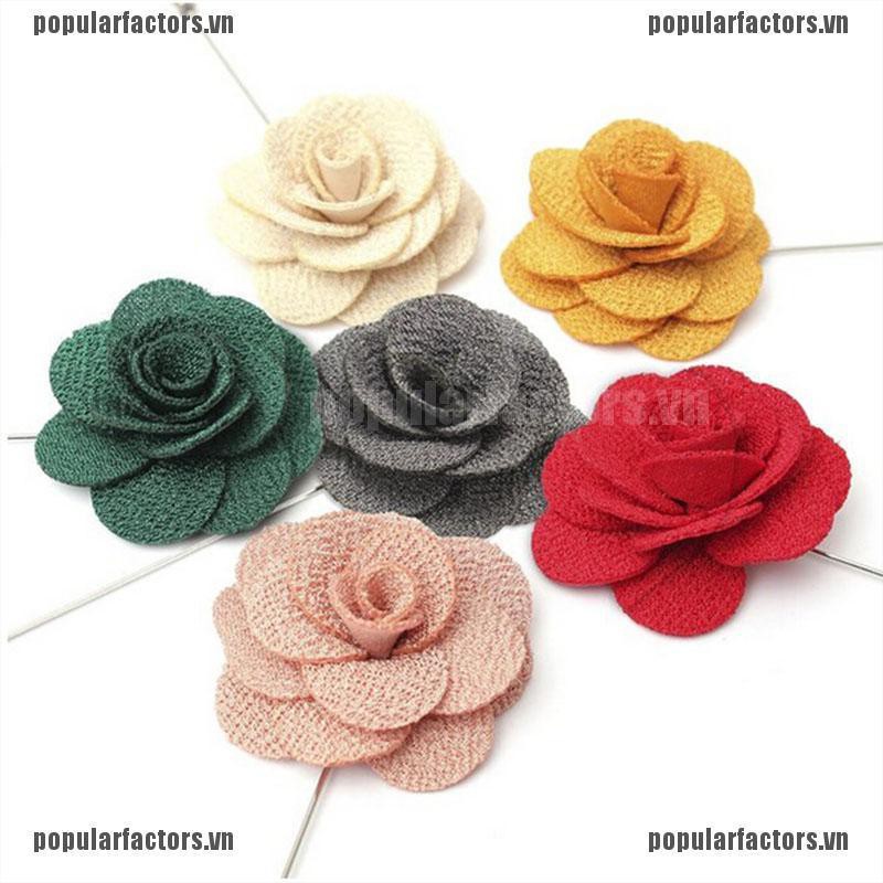 Ghim cài áo hình bông hoa handmade xinh xắn thời trang