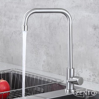 Vòi rửa bát đơn inox304 zento sus4632-1
