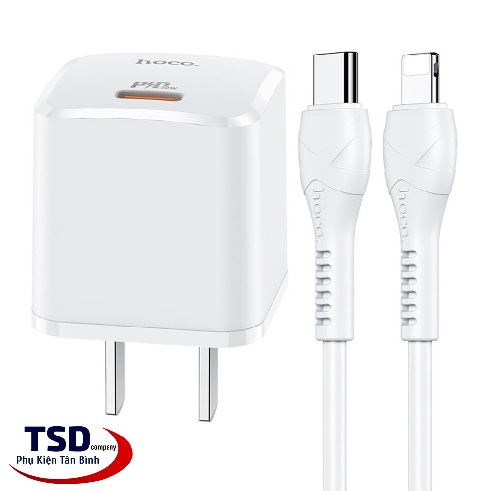 Bộ Sạc Nhanh ip,tablet táo PD 20W Hoco NC1