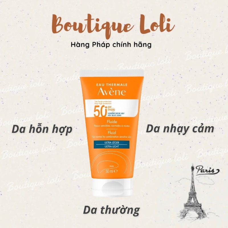 Kem chống nắng Avene SPF 50+ 50ml