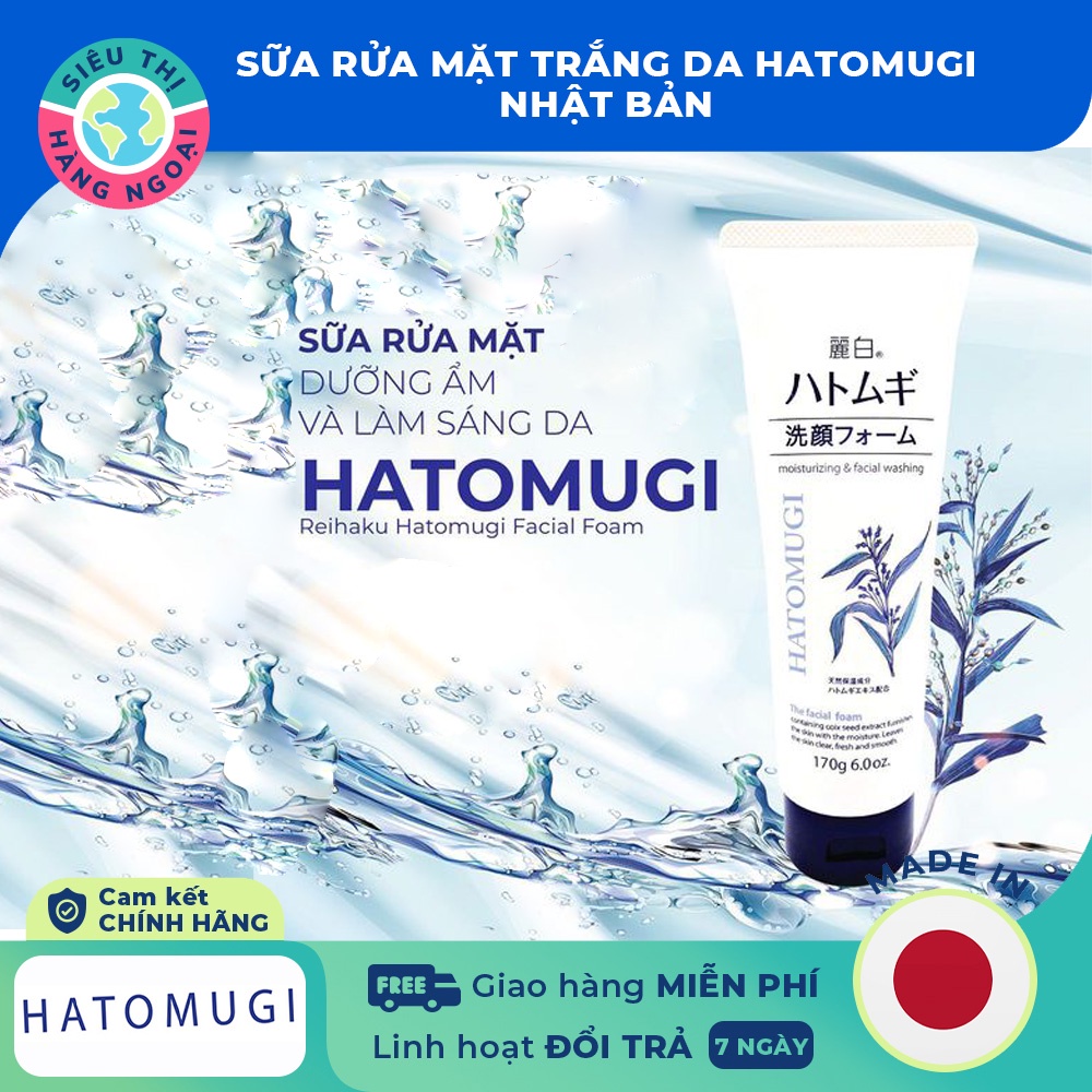 Sữa rửa mặt Hatomugi Nhật Bản 