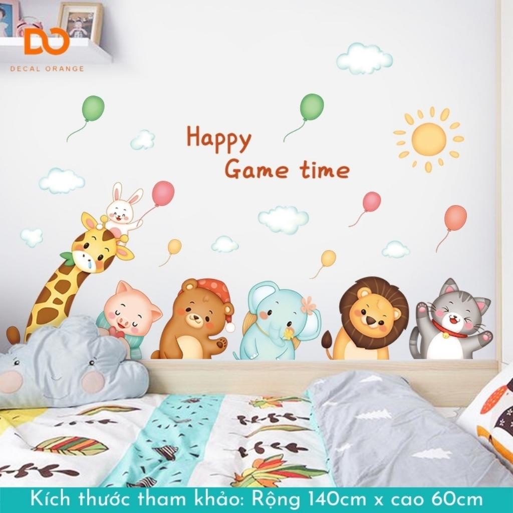 COMBO Decal dán tường, tranh dán tường cho bé trang trí phòng ngủ tủ quần áo AD11