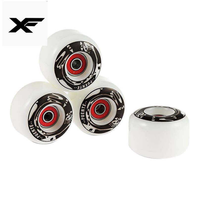 PUENTE 4Pcs Skateboard Durable PU Wheels for Ollie Punk and Jumping