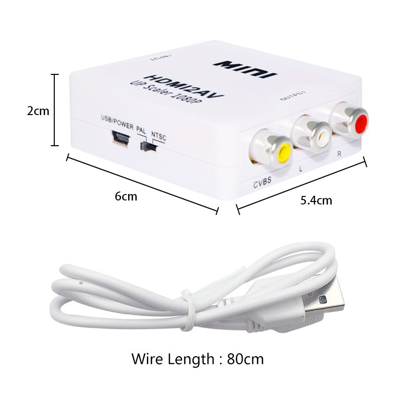 Bộ Chuyển Đổi Hdmi Sang Rca 1080p Hdmi 3rca Cvbs Chuyên Dụng | BigBuy360 - bigbuy360.vn