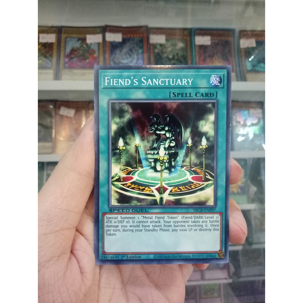 Thẻ Bài Lẻ YugiOh! Mã SBCB-EN097 - Fiend's Sanctuary - Common - 1st Edition