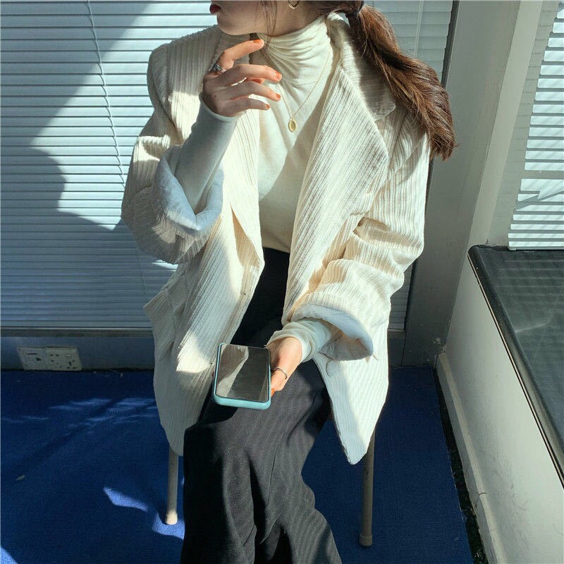 Áo Khoác Dáng Rộng Thiết Kế Mới Thời Trang Mùa Xuân Dành Cho Nữ 2021