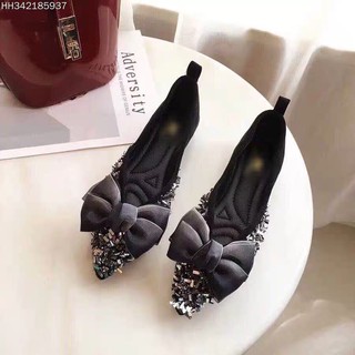 Giày bệt nơ đá cực sang chảnh ( ảnh thật + video)