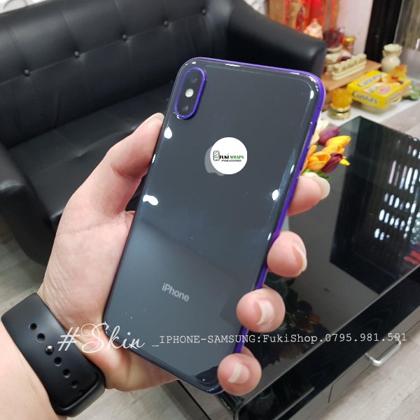 [NHIỀU MÀU] COMBO 2 Miếng dán viền kèm dán Cụm Camera,Táo Dành cho 12 PRO MAX 11 PRO MAX X XS XR XSMAX 7PLUS