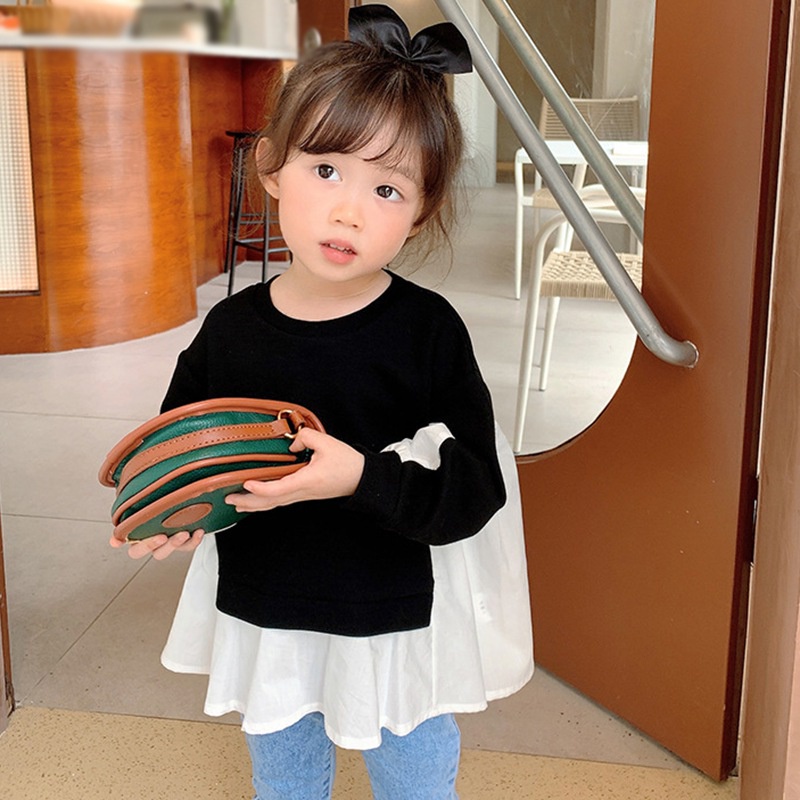 Áo Sơ Mi Cổ Búp Bê Thời Trang Hàn Quốc Cho Bé Gái
