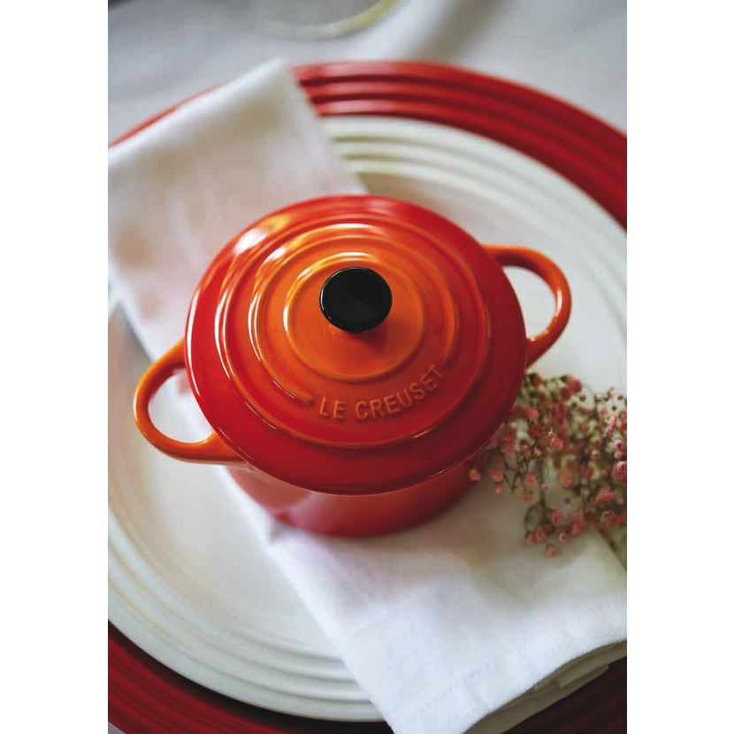 Nồi sứ mini Le Creuset 10cm dùng nướng bánh đựng kem caramen chưng yến các món khai vị decor trangtrí quán cafe nhà hàng
