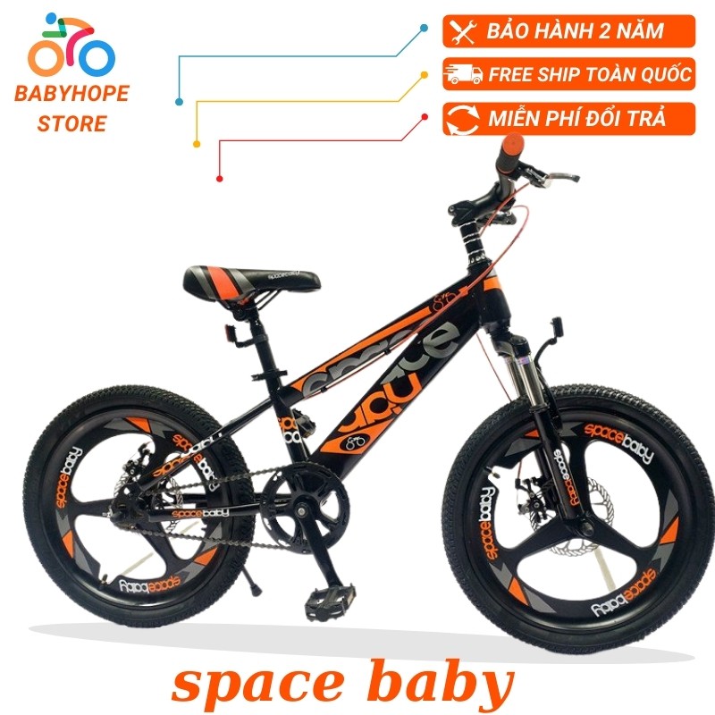 Xe đạp địa hình trẻ em SPACE BABY, xe đạp thể thao cho bé 18 inch(4-6 )tuổi, 20(7-10) tuổi,22(9-12)tuổi