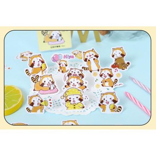 Bộ 44 Sticker Hàn Quốc gấu dán trang trí E33