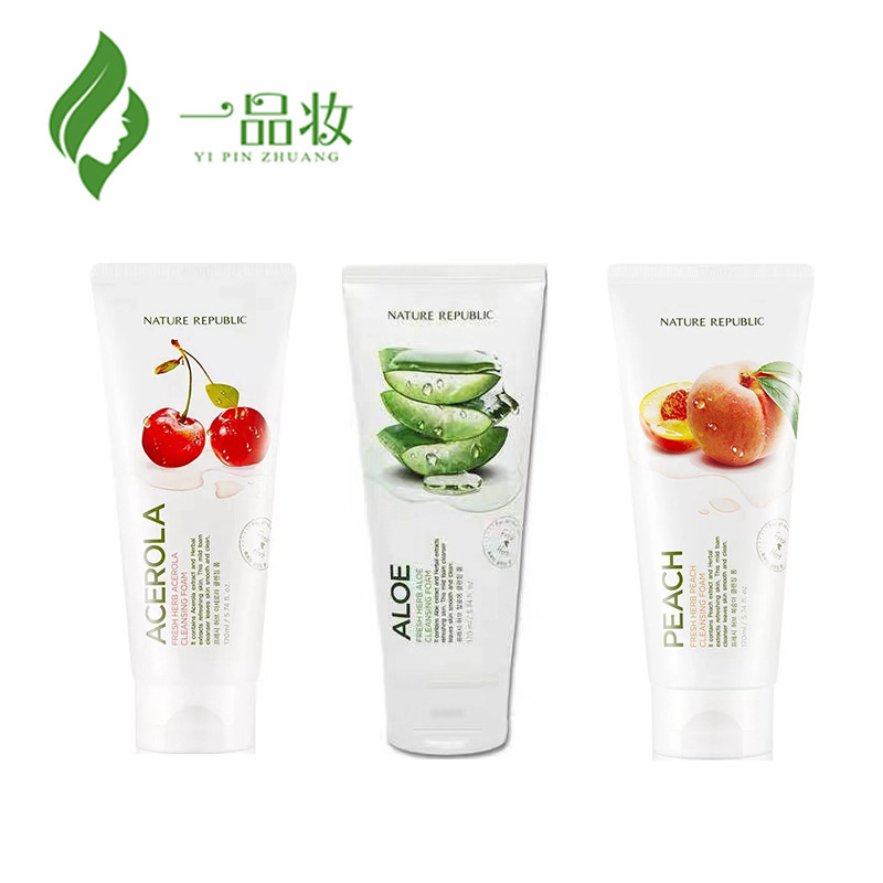 Summer fashionNATURE REPUBLIC (Hàng Mới Về) Sữa Rửa Mặt Chiết Xuất Thiên Nhiên Làm Sạch Sâu Cho Da Phong Cách Hàn Quốc