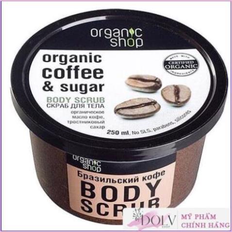 Tẩy Da Chết Toàn Thân Organic Shop Coffee Sugar Body Scrub