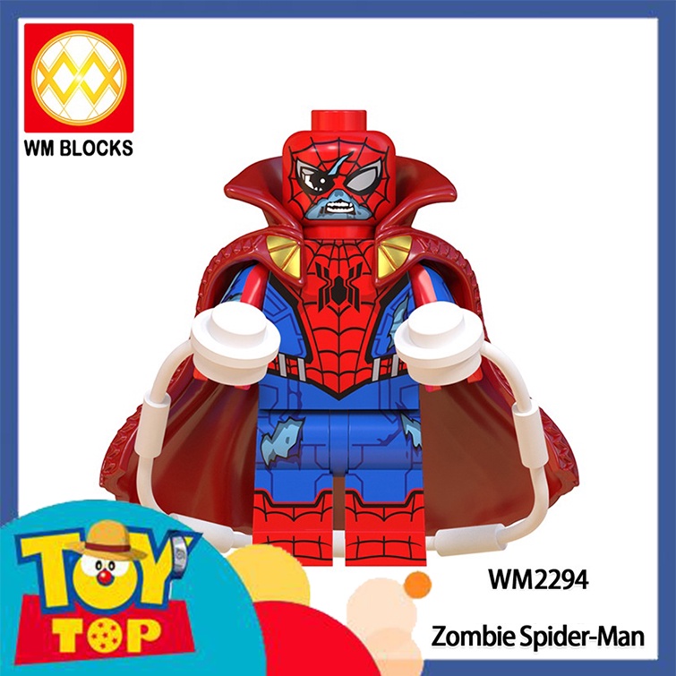 Đồ chơi lắp ráp mini ghép Marvel thây ma zombie và các bản What if siêu anh hùng Captain Iron Man WM6132
