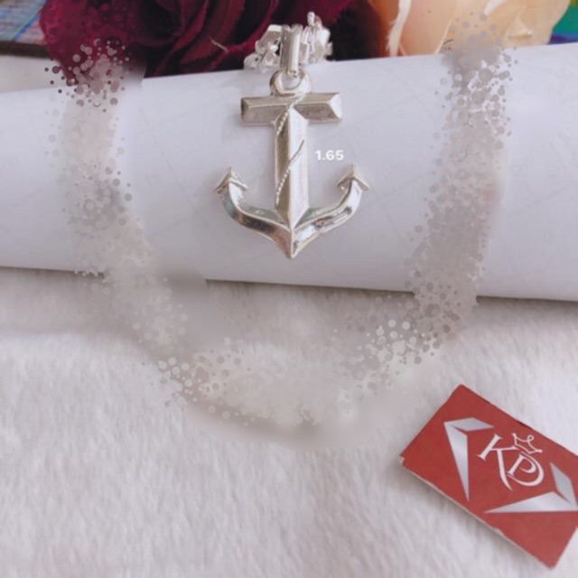 Mặt dây chuyền hình mỏ neo nam tính chuẩn bạc ta-THJ SILVER