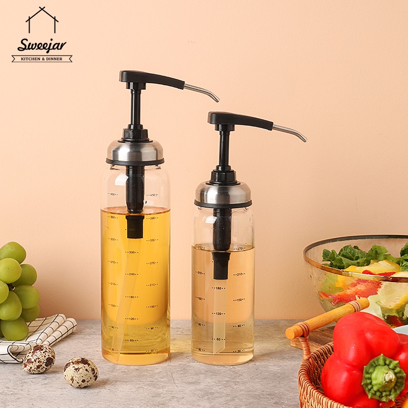 Bình gia vị Sweejar thủy tinh borosilicate có nắp dạng nhấn chuyên dụng cho nhà bếp