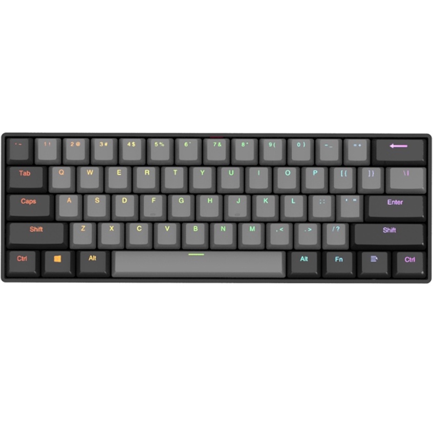 Bàn phím cơ không dây Newmen GM610 Grey 3 Mode - Hàng Chính Hãng