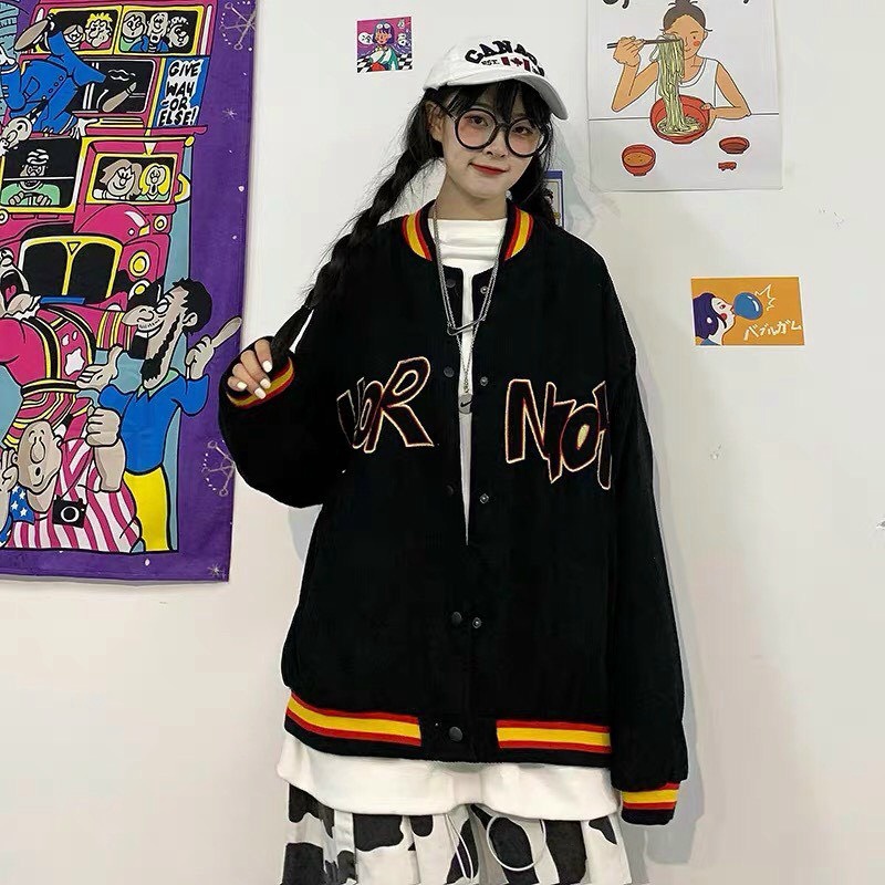Áo Khoác Bomber Chất Nhung - Áo Bomber Nam Nữ Unisex Nhung Tăm Siêu Đẹp Thêu Chữ - TP [NewUnisex]