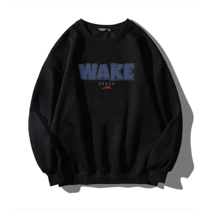 Áo SWEATER Nỉ Cổ Bo Tròn WAKE Phong Cách GAREM - Nỉ Ngoại Siêu Dày Mặc Thoải Mái Du Lịch Thể Thao Mùa Đông Ấm Áp