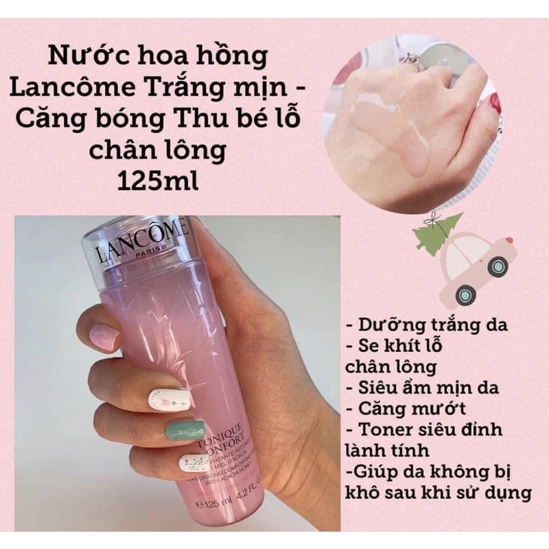 Nước hoa hồng/ cân bằng da LANCOME TONIQUE CONFORT TONER 125ml