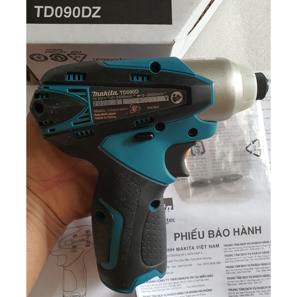 THÂN MÁY BẮN VÍT MAKITA TD090 - 10.8V ( Không kèm Pin & Sạc ) - CHÍNH HÃNG MAKITA VIỆT NAM