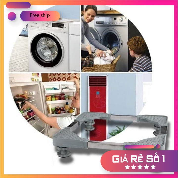 [HÀNG LOẠI 1]Chân Kê Máy Giặt Tủ Lạnh Đế Kê Chân Tủ Lạnh Máy Giặt Bằng Inox Đa Năng | BigBuy360 - bigbuy360.vn