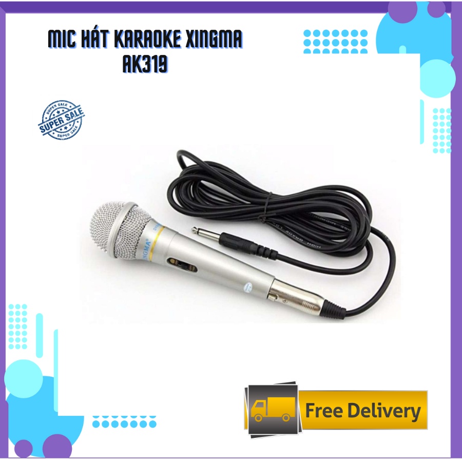 Micro Karaoke tại nhà giá tốt, Mic hát có dây chống hú cao cấp, âm thanh cực êm - Bảo hành và Phân phối toàn quốc