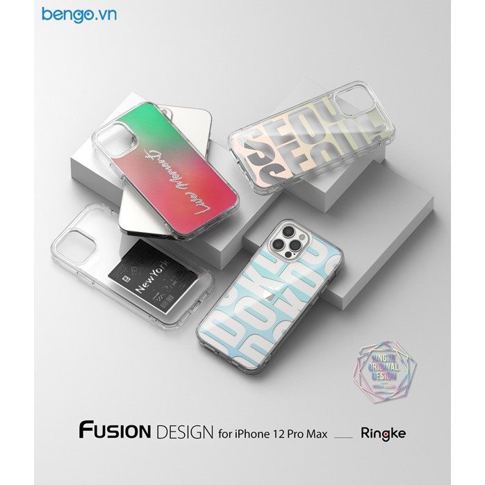 [Mã ELMS5 giảm 7% đơn 300K] Ốp lưng iPhone 12/12 Pro/12 Pro Max/12 Mini RINGKE Fusion Design | 01. Seoul