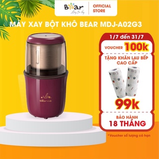 Máy xay bột khô bear model mdj-a02g3 đa năng công suất 200w, bảo hành 18 tháng
