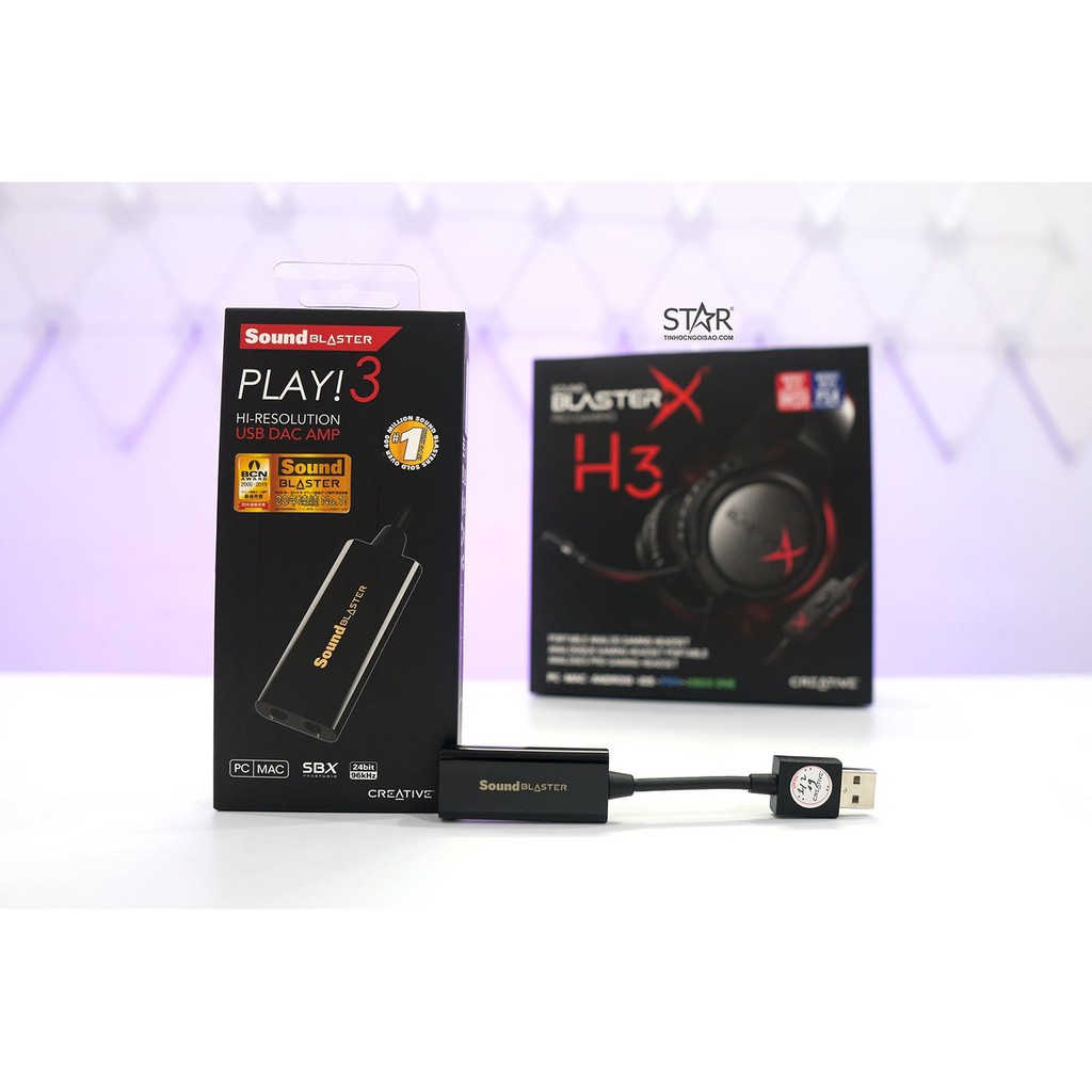 Card Âm Thanh Soundcard Creative Sound Blaster Play! 3 - Hàng Chính Hãng